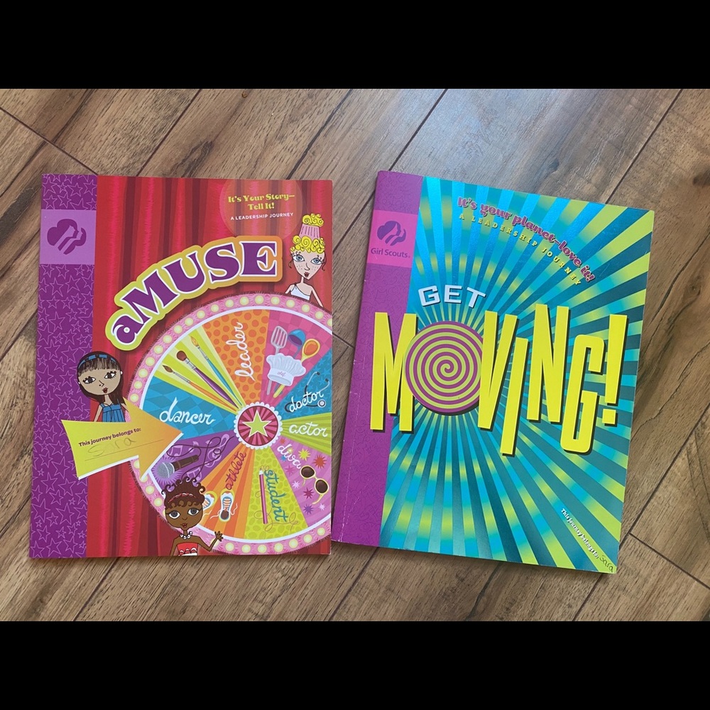 Girl Scouts “Get Moving” and “Amuse” books